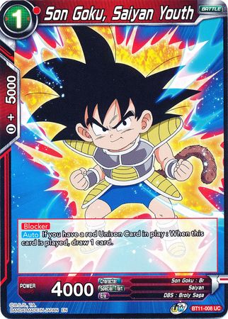 Son Goku, Saiyan Youth [BT11-008] | Good Games Adelaide SA