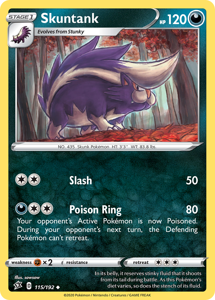 Skuntank (115/192) [Sword & Shield: Rebel Clash] | Good Games Adelaide SA