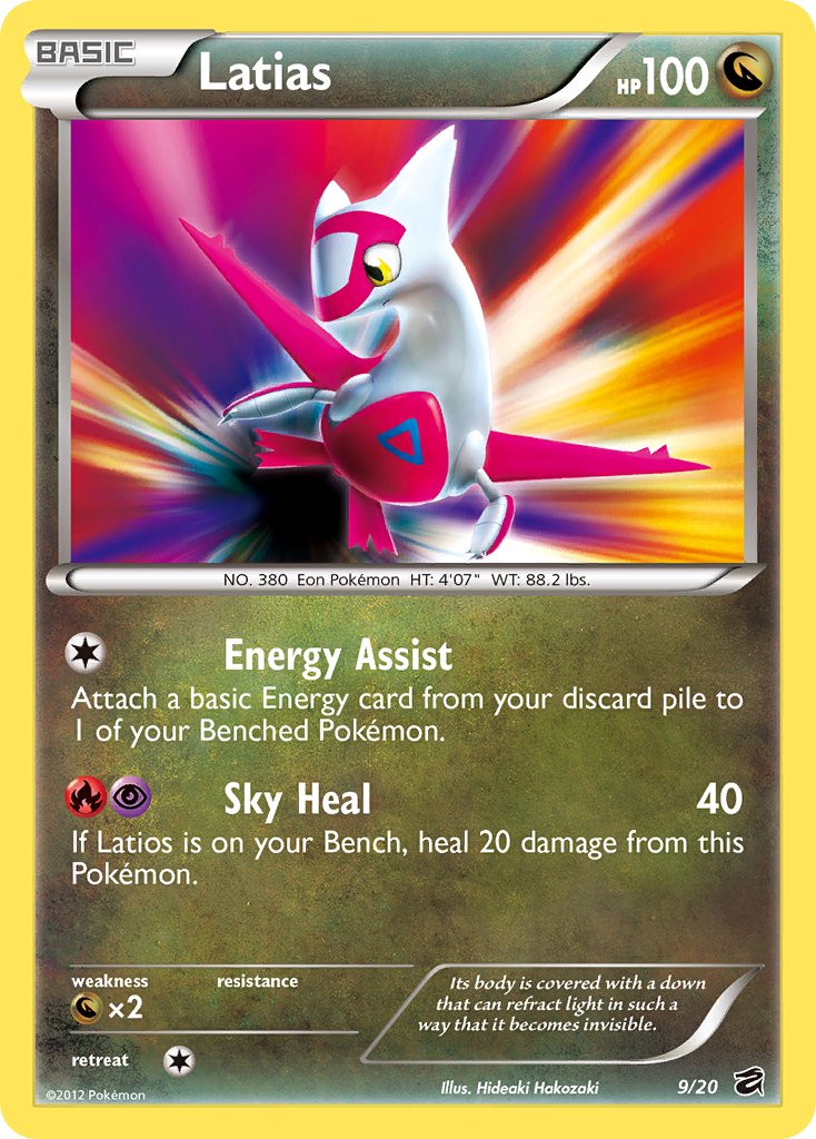 Latias (9/20) (Blister Exclusive) [Black & White: Dragon Vault] | Good Games Adelaide SA