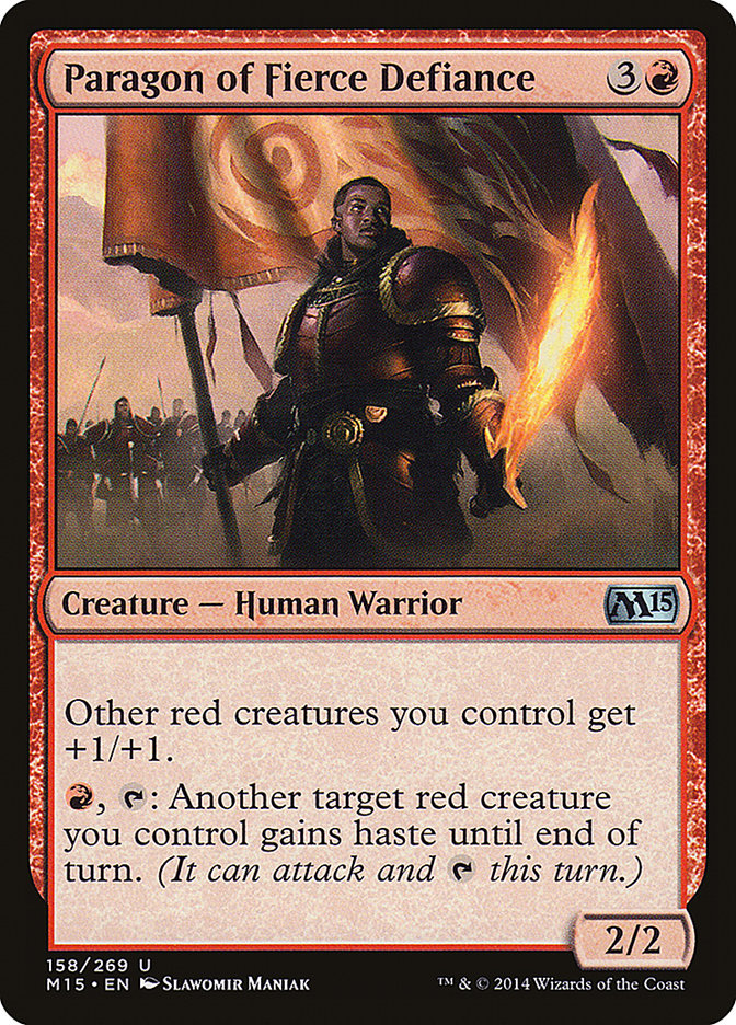 Paragon of Fierce Defiance 158 (Magic 2015 (M15))  | Good Games Adelaide SA