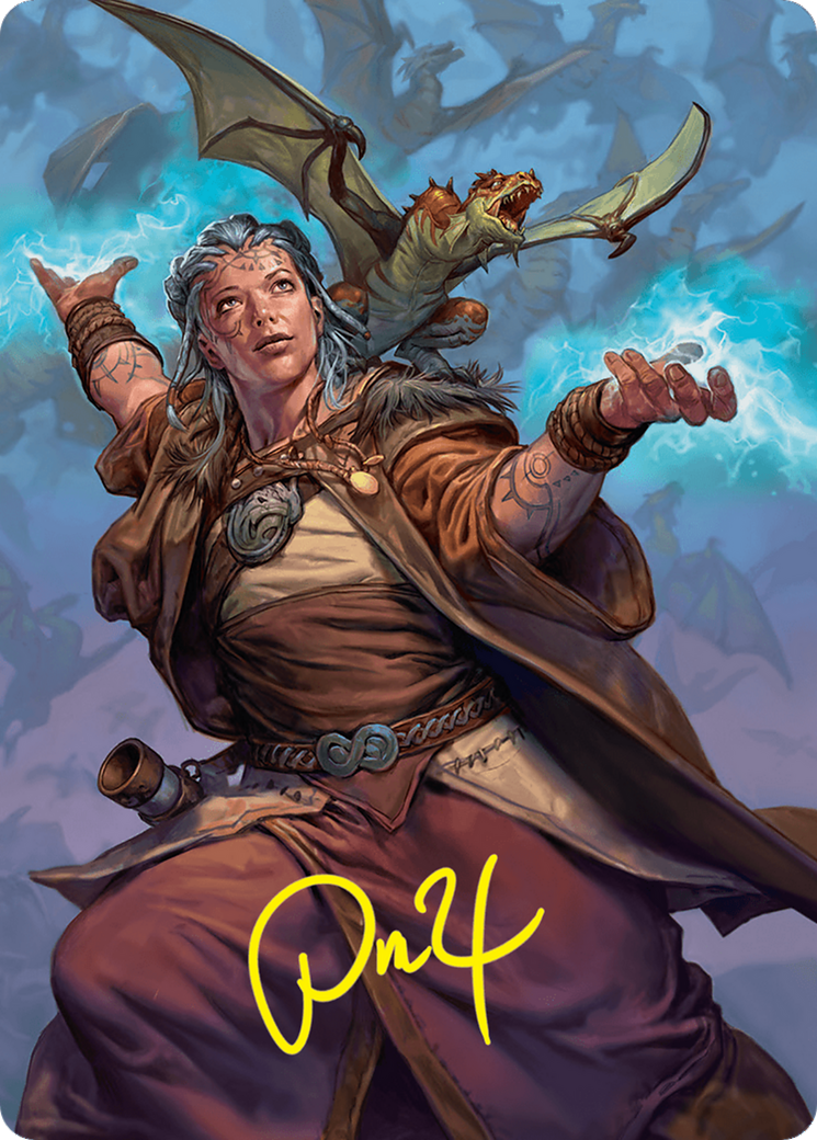 Drake Hatcher 2 Art Card (29/54) (Gold-Stamped Signature) [Foundations Art Series] | Good Games Adelaide SA