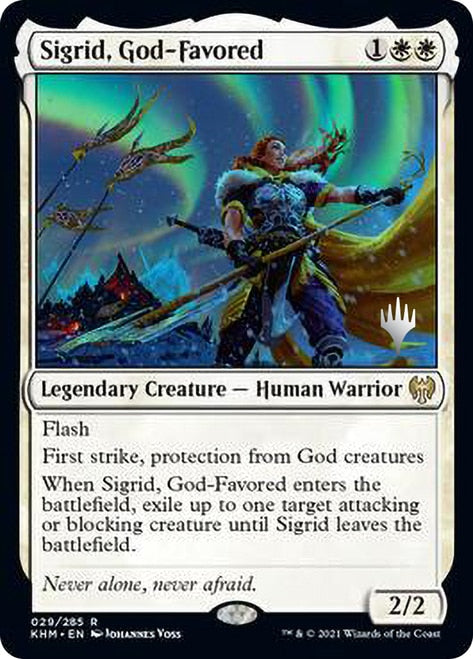 Sigrid, God-Favored [Kaldheim Promo Pack] | Good Games Adelaide SA