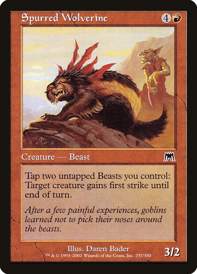 Spurred Wolverine 237 (Onslaught)  | Good Games Adelaide SA