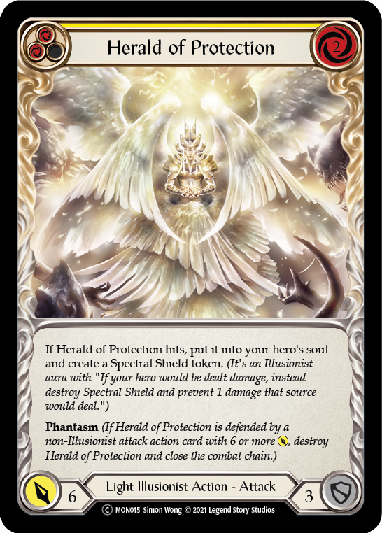 Herald of Protection (Yellow) [U-MON015] Unlimited Normal | Good Games Adelaide SA