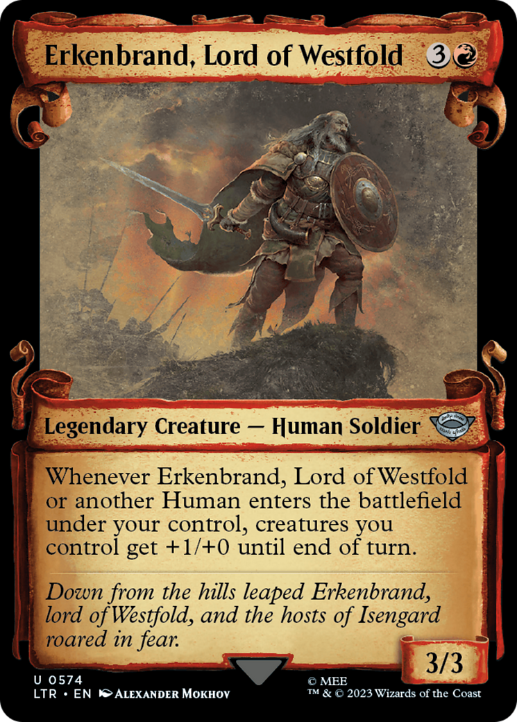 Erkenbrand, Lord of Westfold [The Lord of the Rings: Tales of Middle-Earth Showcase Scrolls] | Good Games Adelaide SA