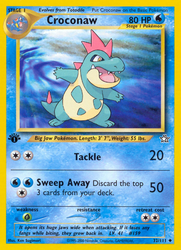 Croconaw (32/111) [Neo Genesis 1st Edition] | Good Games Adelaide SA