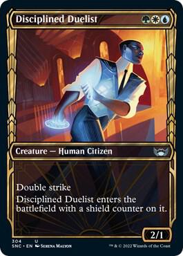 Disciplined Duelist Showcase 304 (Streets of New Capenna)  - Foil | Good Games Adelaide SA