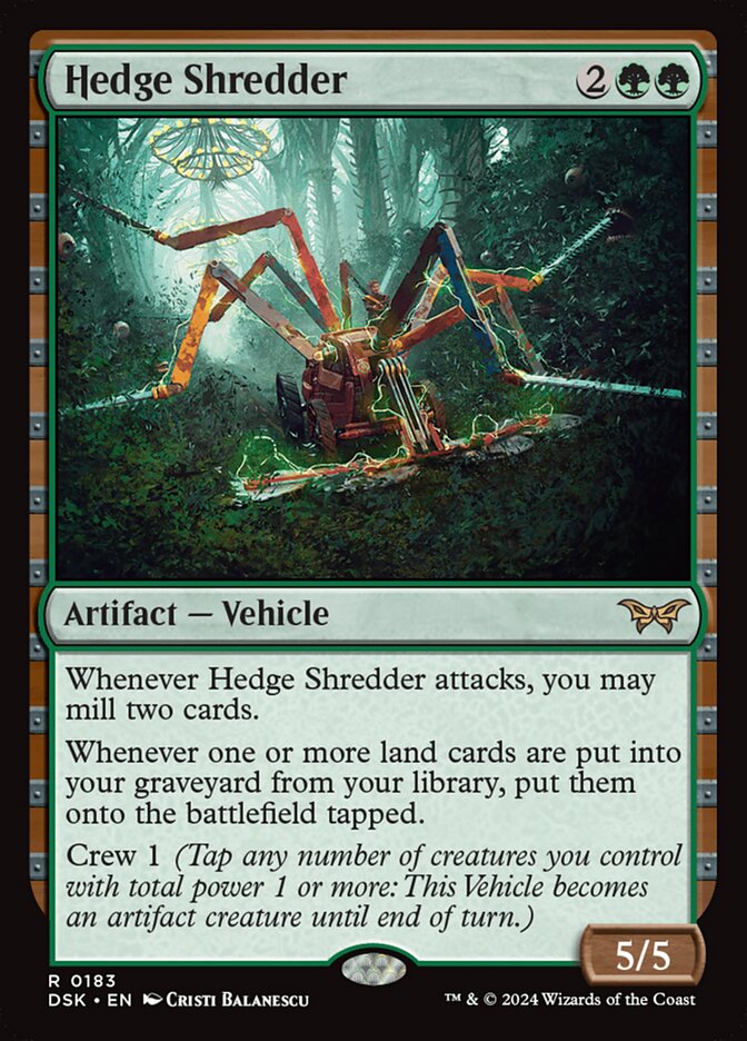 Hedge Shredder 183 (Duskmourn: House of Horror)  - Foil | Good Games Adelaide SA