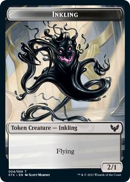 Inkling 4 Treasure 7 Double sided Token 4 // 7 (Strixhaven: School of Mages)  | Good Games Adelaide SA