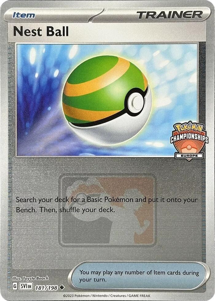 Nest Ball 181 198 Europe Championships 181/198 (League & Championship Cards)  - Reverse Holofoil | Good Games Adelaide SA