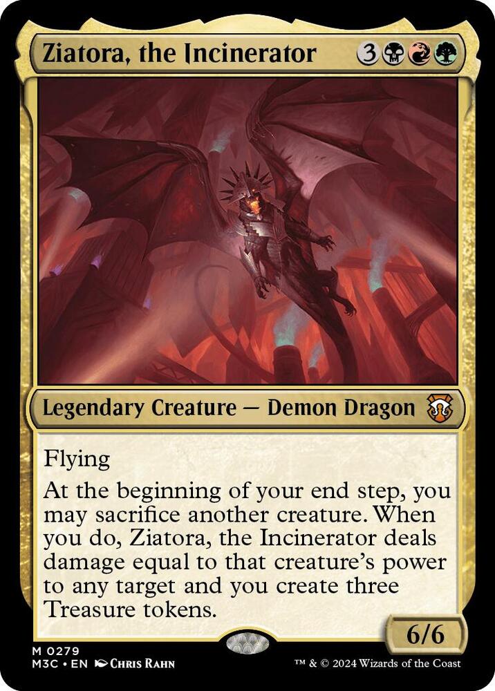 Ziatora, the Incinerator 279/411 (Commander: Modern Horizons 3)  - Ripple Foil | Good Games Adelaide SA