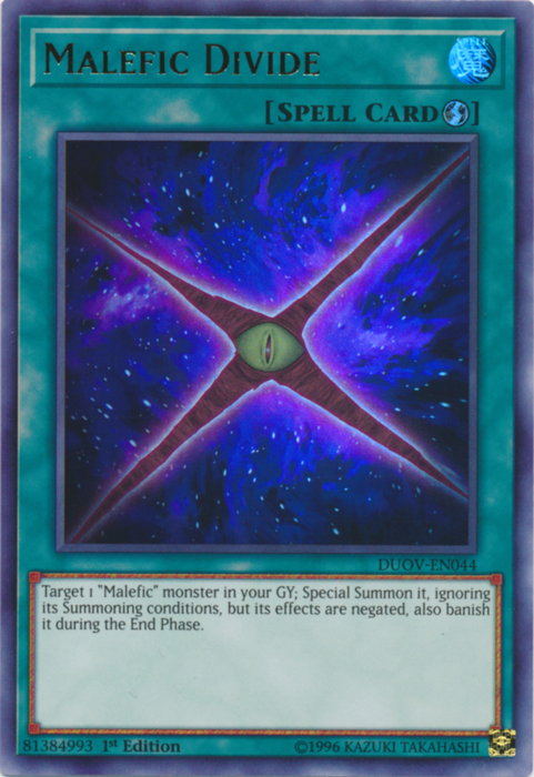 Malefic Divide [DUOV-EN044] Ultra Rare | Good Games Adelaide SA
