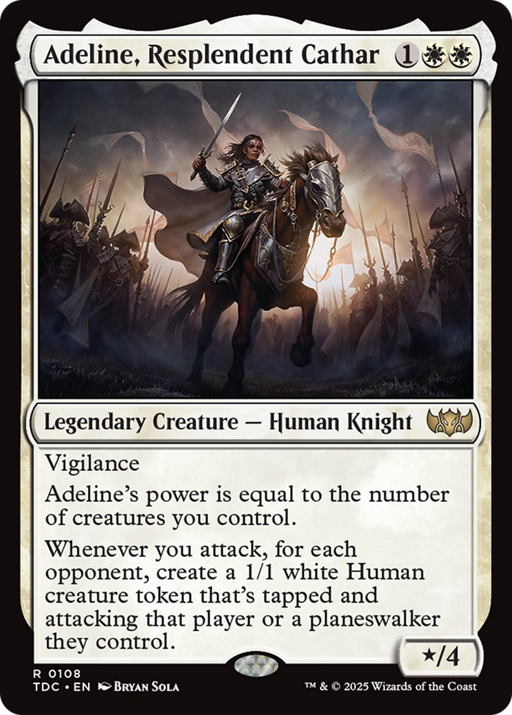 Adeline, Resplendent Cathar [Tarkir: Dragonstorm Commander] | Good Games Adelaide SA