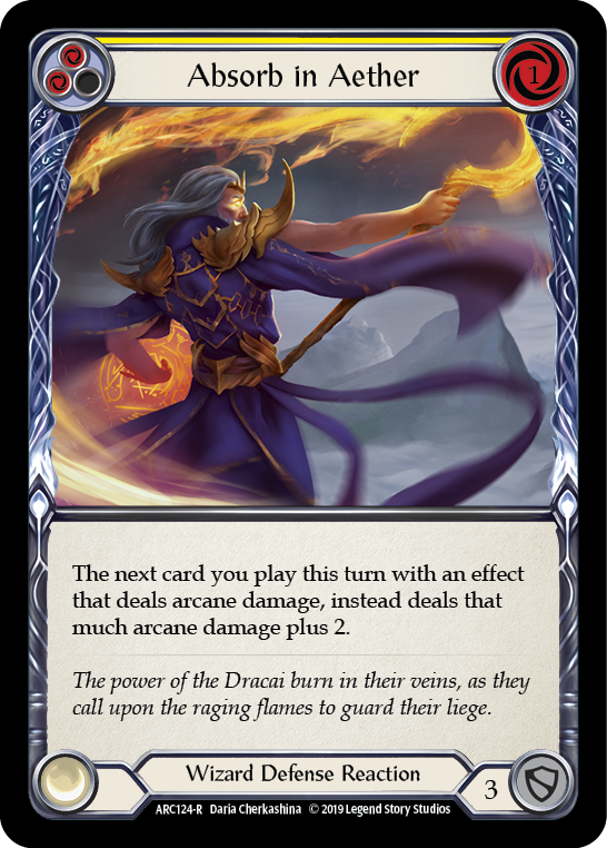 Absorb in Aether (Yellow) [ARC124-R] 1st Edition Normal | Good Games Adelaide SA