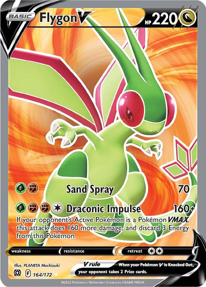 Flygon V Full Art 164/172 (SWSH09: Brilliant Stars)  - Holofoil | Good Games Adelaide SA