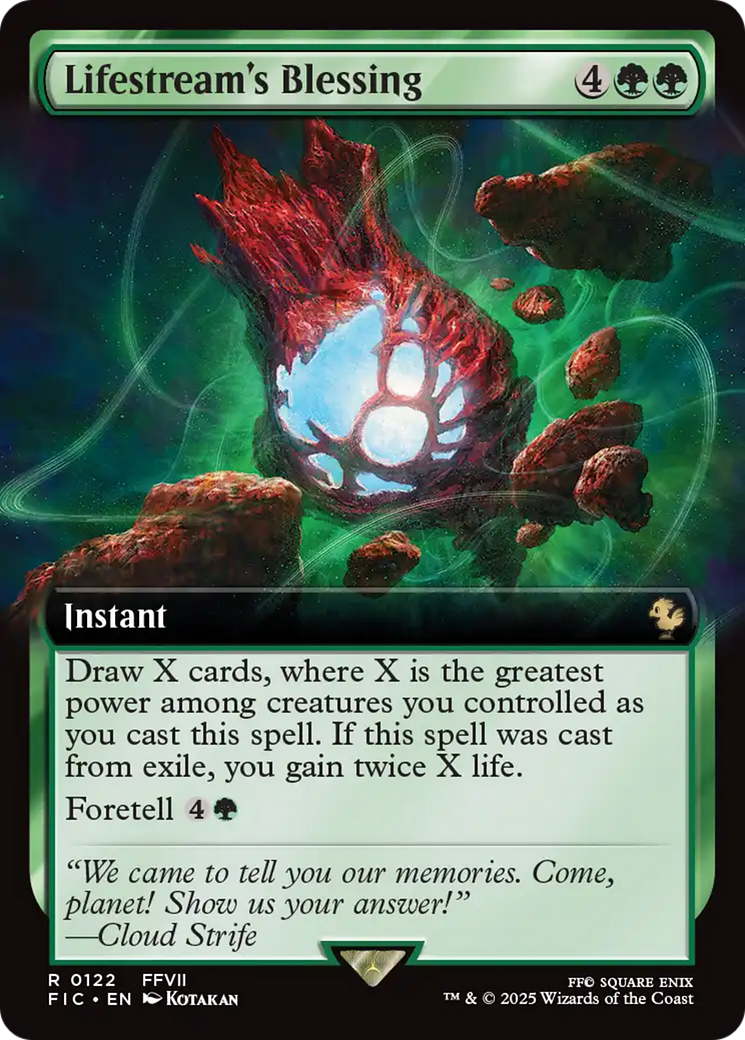 Lifestream's Blessing (Extended Art) [FINAL FANTASY Commander] | Good Games Adelaide SA