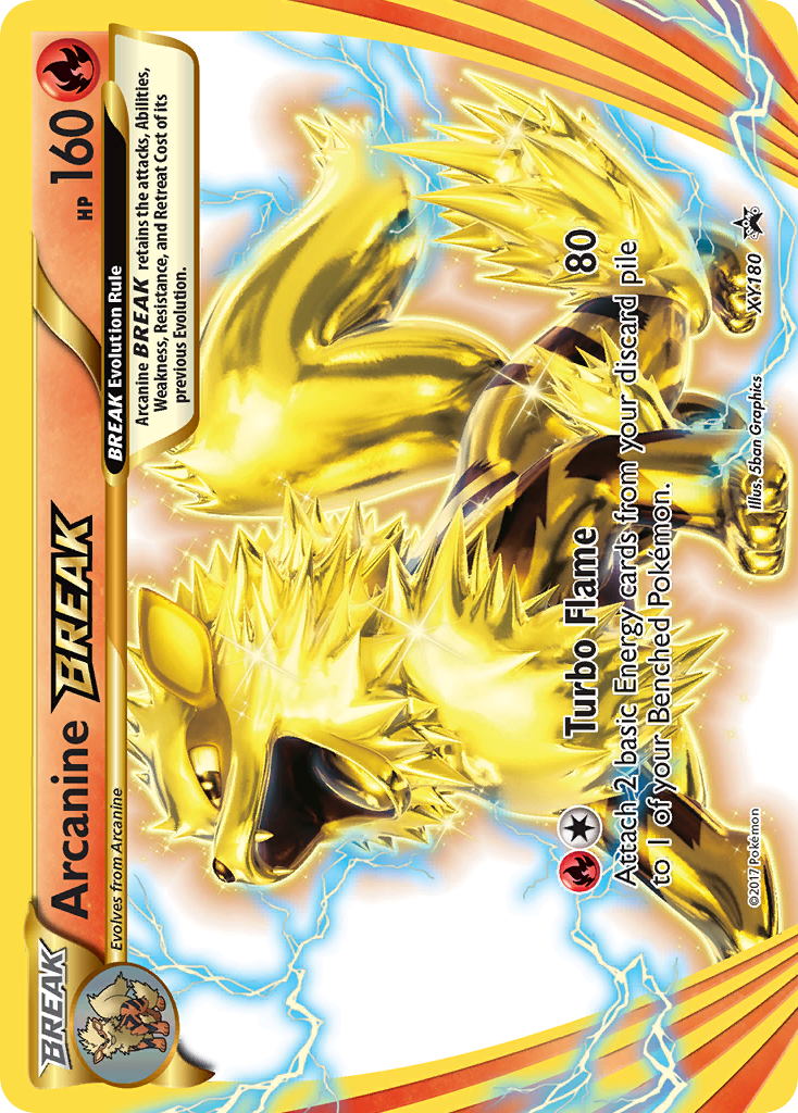 Arcanine BREAK (XY180) [XY: Black Star Promos] | Good Games Adelaide SA