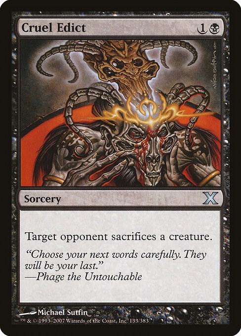 Cruel Edict 133 (10th Edition)  - Foil | Good Games Adelaide SA