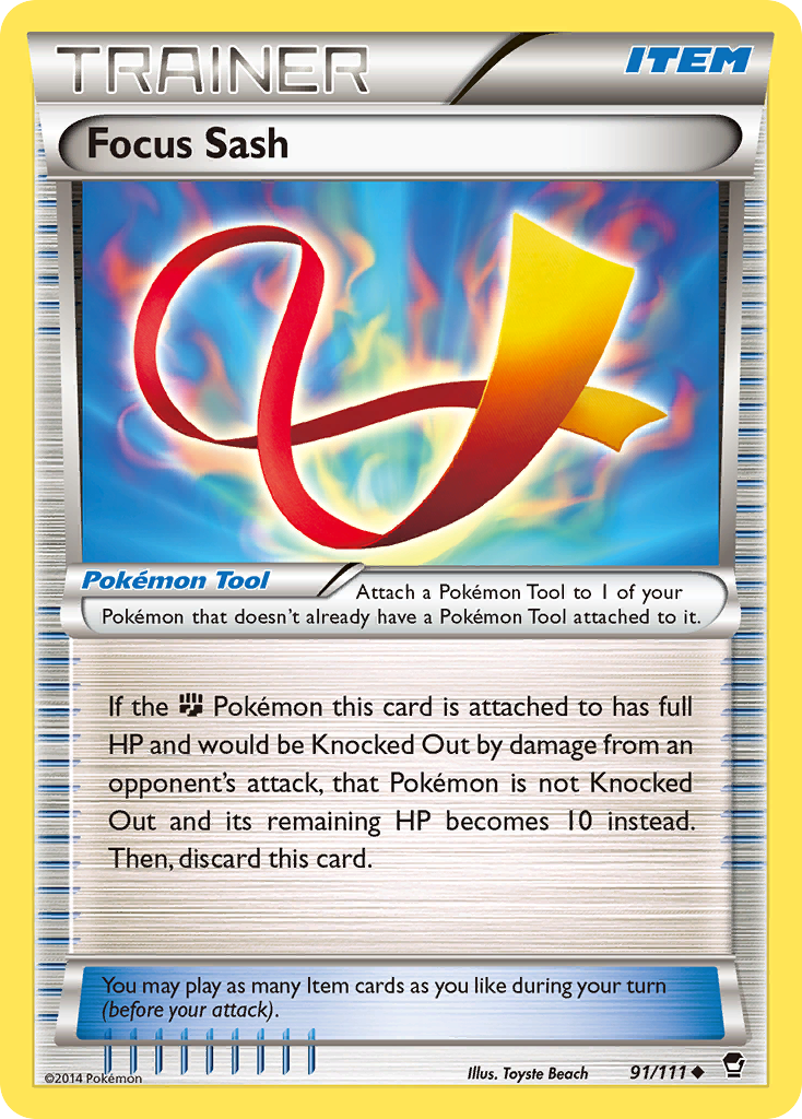 Focus Sash (91/111) [XY: Furious Fists] | Good Games Adelaide SA