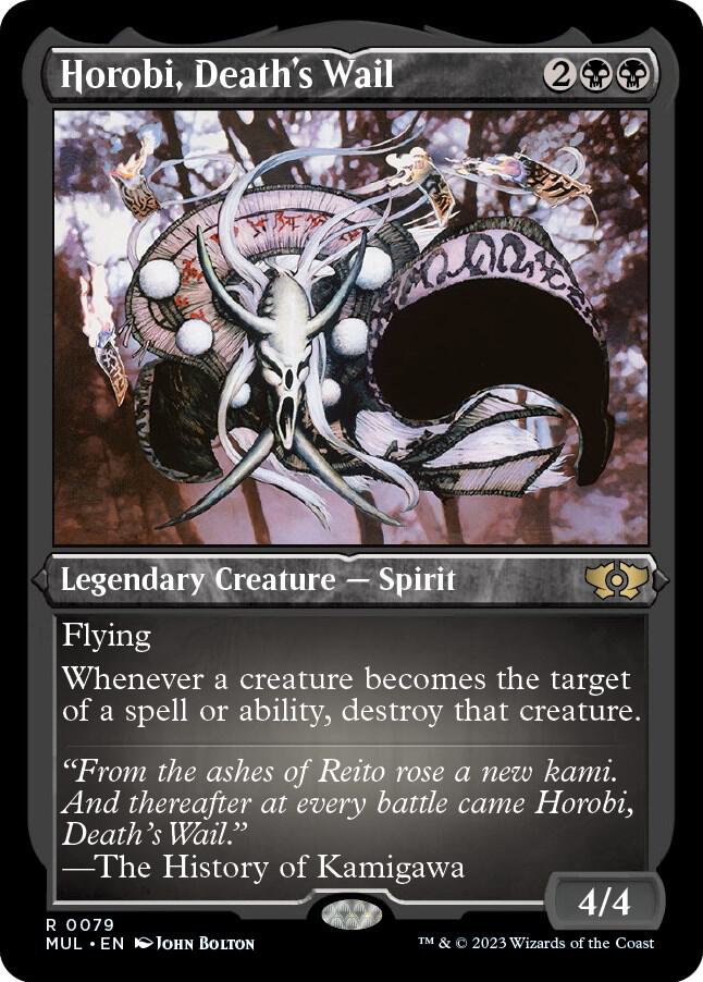 Horobi, Deaths Wail 79 (March of the Machine: Multiverse Legends)  - Etched Foil | Good Games Adelaide SA