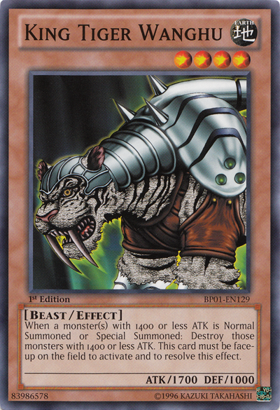King Tiger Wanghu [BP01-EN129] Common | Good Games Adelaide SA