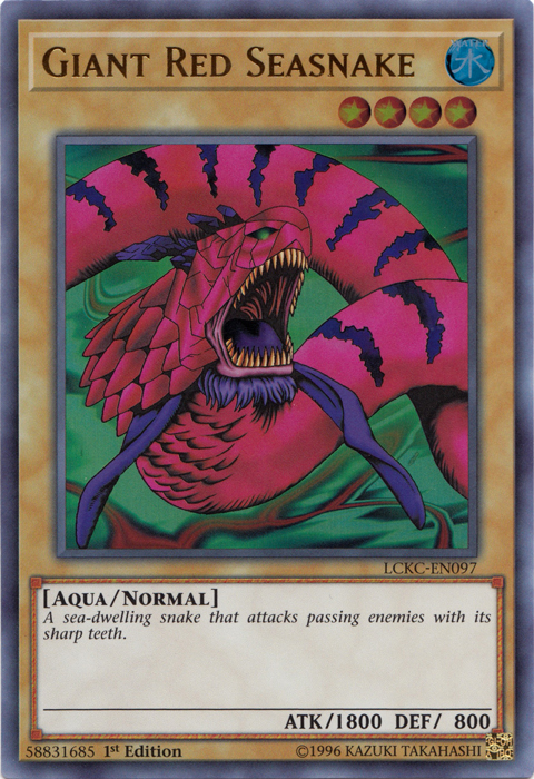 Giant Red Seasnake [LCKC-EN097] Ultra Rare | Good Games Adelaide SA