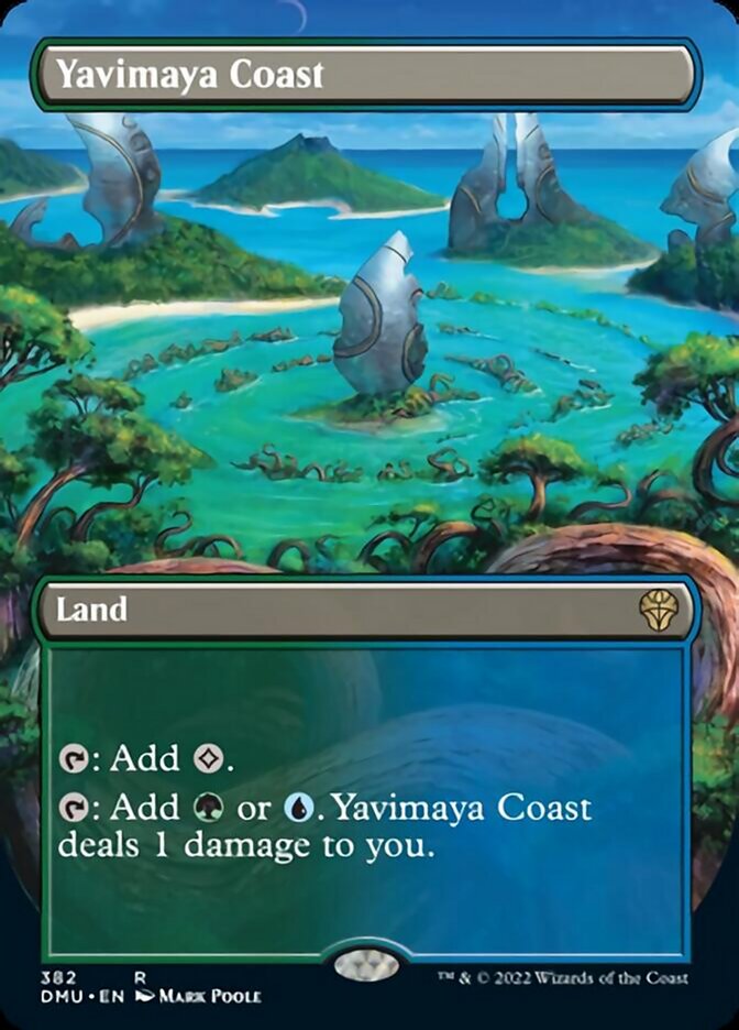 Yavimaya Coast (Borderless Alternate Art) [Dominaria United] | Good Games Adelaide SA