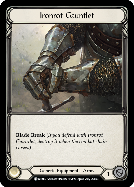 Ironrot Gauntlet [U-WTR157] Unlimited Rainbow Foil | Good Games Adelaide SA