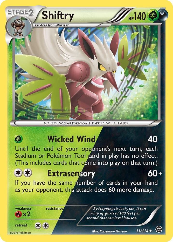Shiftry 11/114 (XY - Steam Siege)  - Holofoil | Good Games Adelaide SA