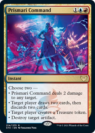 Prismari Command (Promo Pack) [Strixhaven: School of Mages Promos] | Good Games Adelaide SA