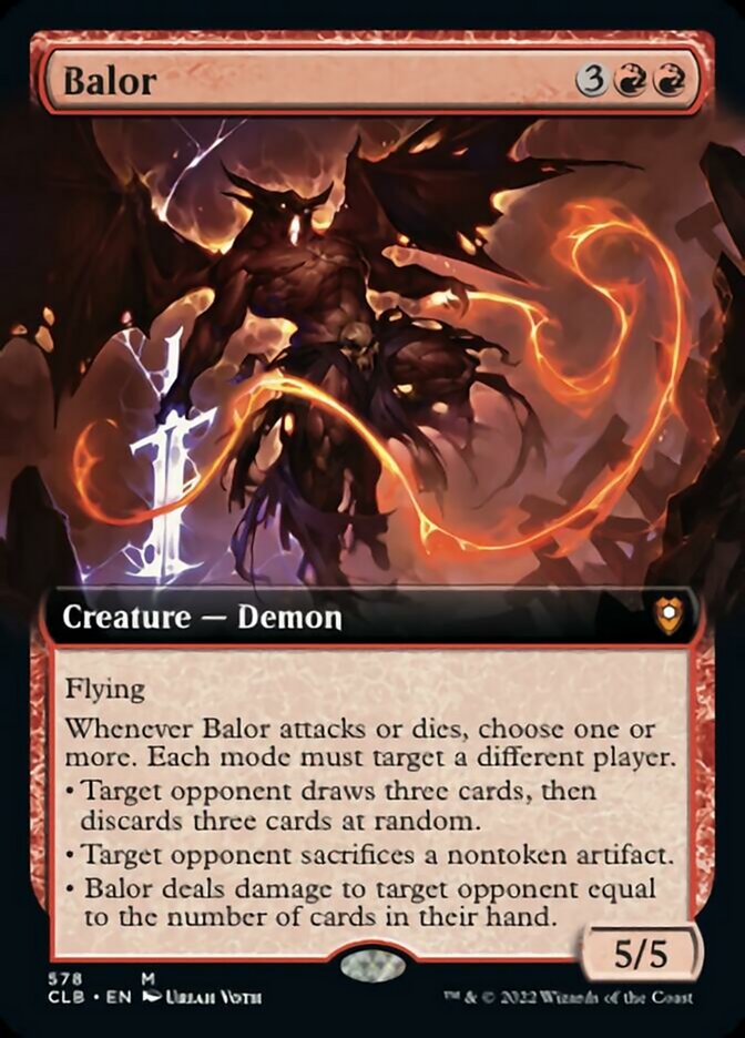 Balor (Extended Art) [Commander Legends: Battle for Baldur's Gate] | Good Games Adelaide SA