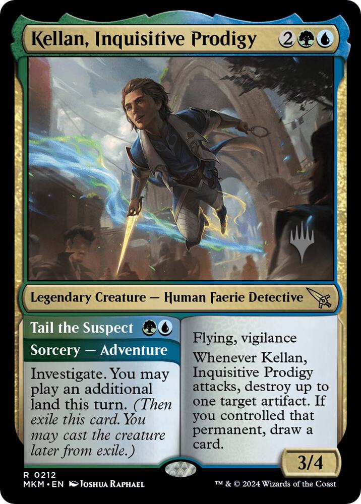 Kellan Inquisitive Prodigy 212 (Promo Pack: Murders at Karlov Manor)  - Foil | Good Games Adelaide SA