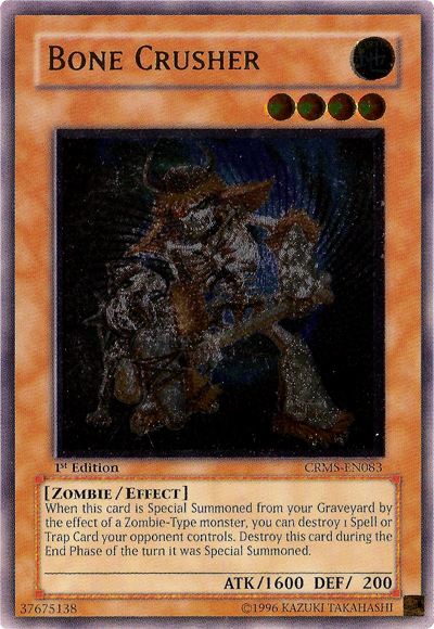 Bone Crusher [CRMS-EN083] Ultimate Rare | Good Games Adelaide SA