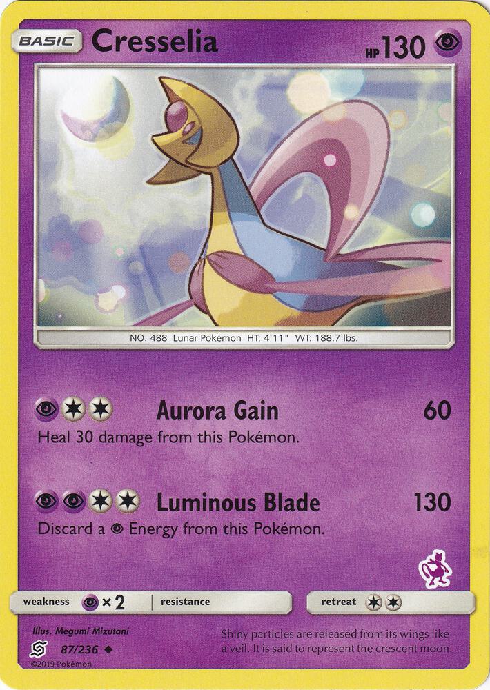 Cresselia 87 236 Mewtwo Stamped 087/236 (Battle Academy)  | Good Games Adelaide SA