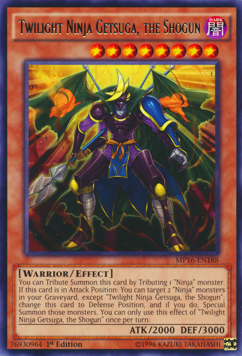 Twilight Ninja Getsuga, the Shogun [MP16-EN188] Rare | Good Games Adelaide SA