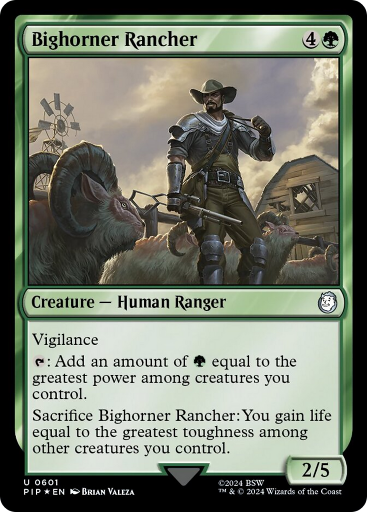 Bighorner Rancher (Surge Foil) [Fallout] | Good Games Adelaide SA