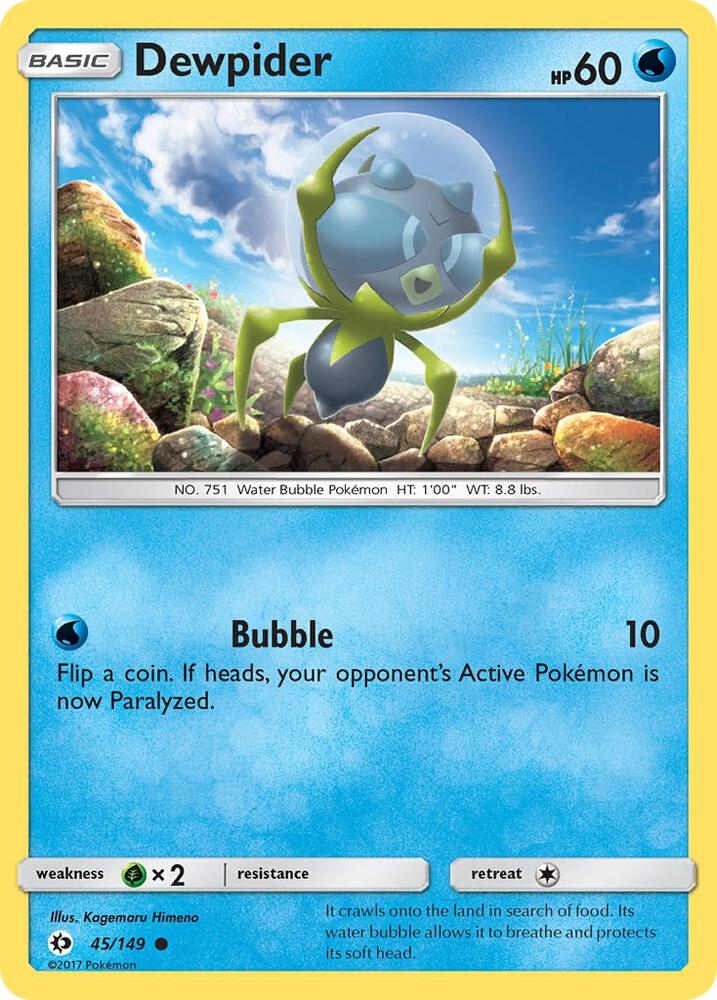 Dewpider 45/149 (SM Base Set)  | Good Games Adelaide SA