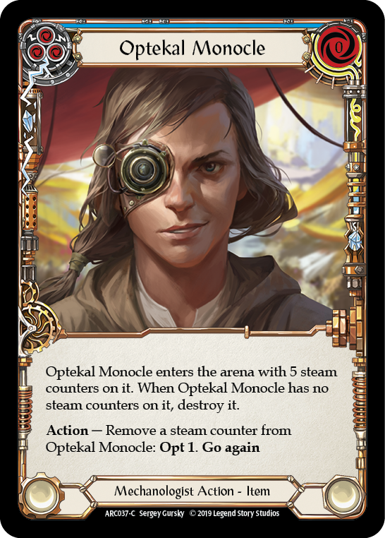 Optekal Monocle [ARC037-C] 1st Edition Rainbow Foil | Good Games Adelaide SA