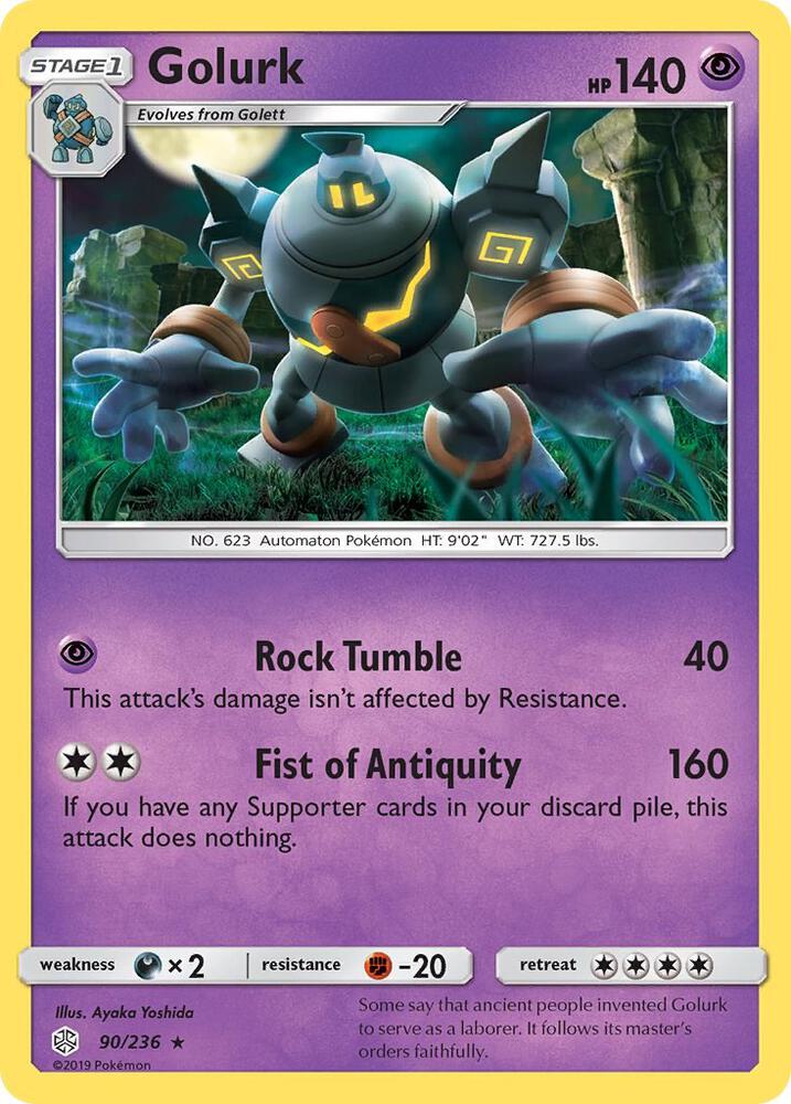 Golurk 90/236 (SM - Cosmic Eclipse)  | Good Games Adelaide SA
