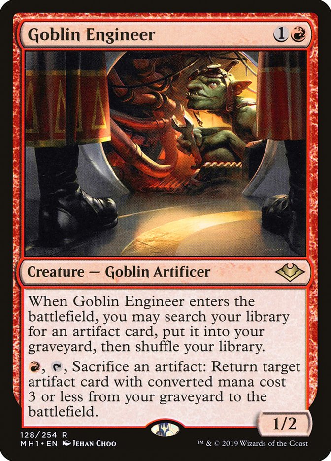 Goblin Engineer 128 (Modern Horizons)  - Foil | Good Games Adelaide SA