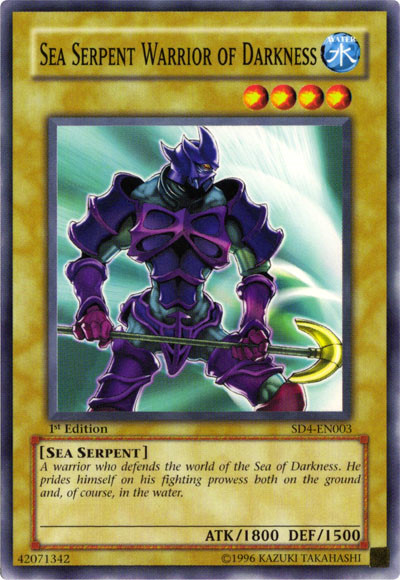 Sea Serpent Warrior of Darkness [SD4-EN003] Common | Good Games Adelaide SA