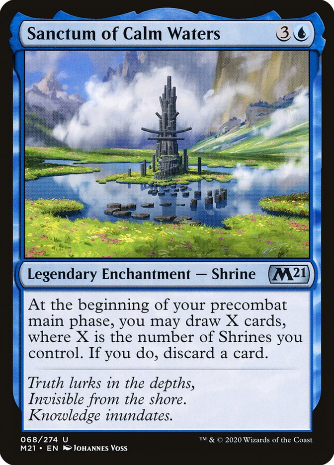 Sanctum of Calm Waters 68 (Core Set 2021)  | Good Games Adelaide SA