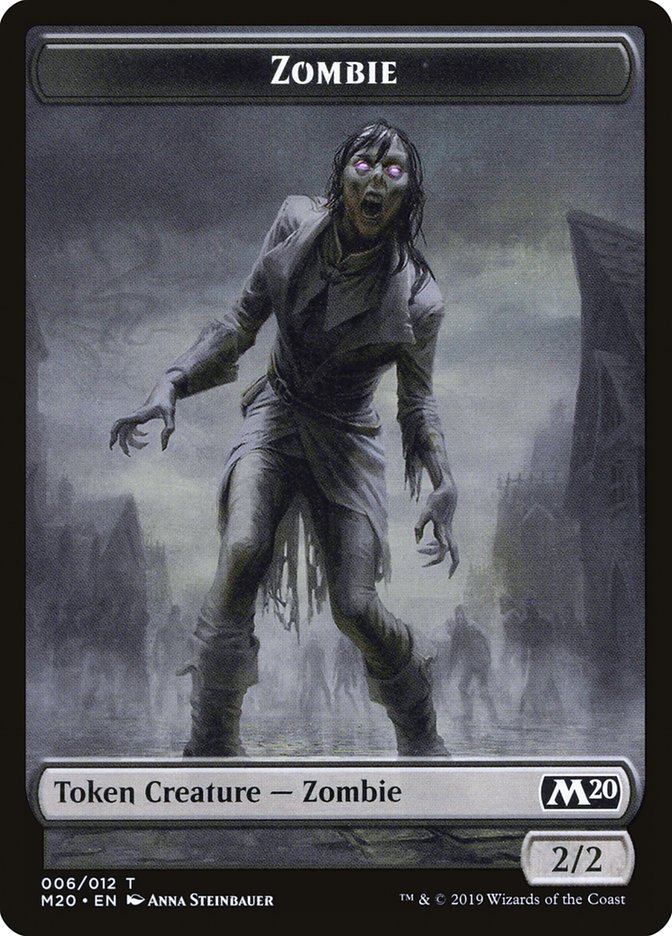 Dragon (002) // Zombie Double-Sided Token [Game Night 2019 Tokens] | Good Games Adelaide SA