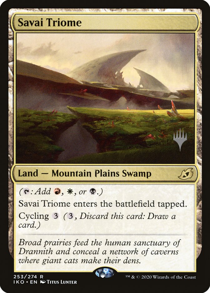 Savai Triome (Promo Pack) [Ikoria: Lair of Behemoths Promos] | Good Games Adelaide SA