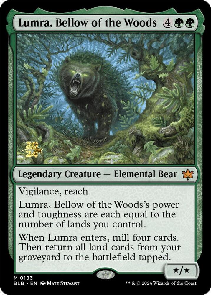 Lumra Bellow of the Woods 183 (Prerelease Cards)  - Foil | Good Games Adelaide SA
