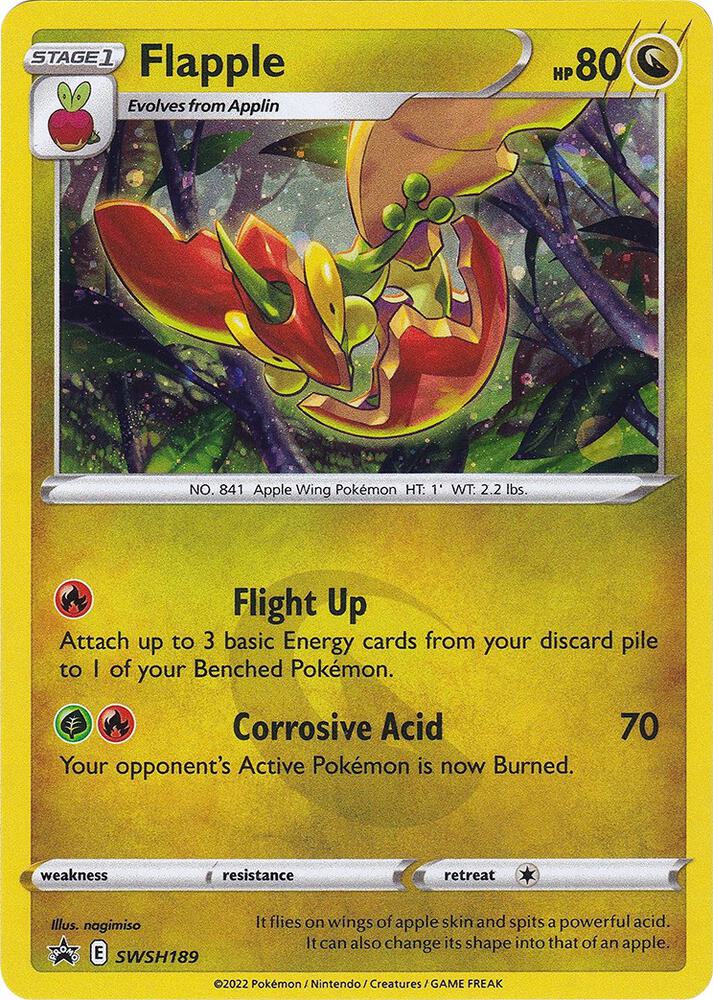Flapple SWSH189 (SWSH: Sword & Shield Promo Cards)  - Holofoil | Good Games Adelaide SA