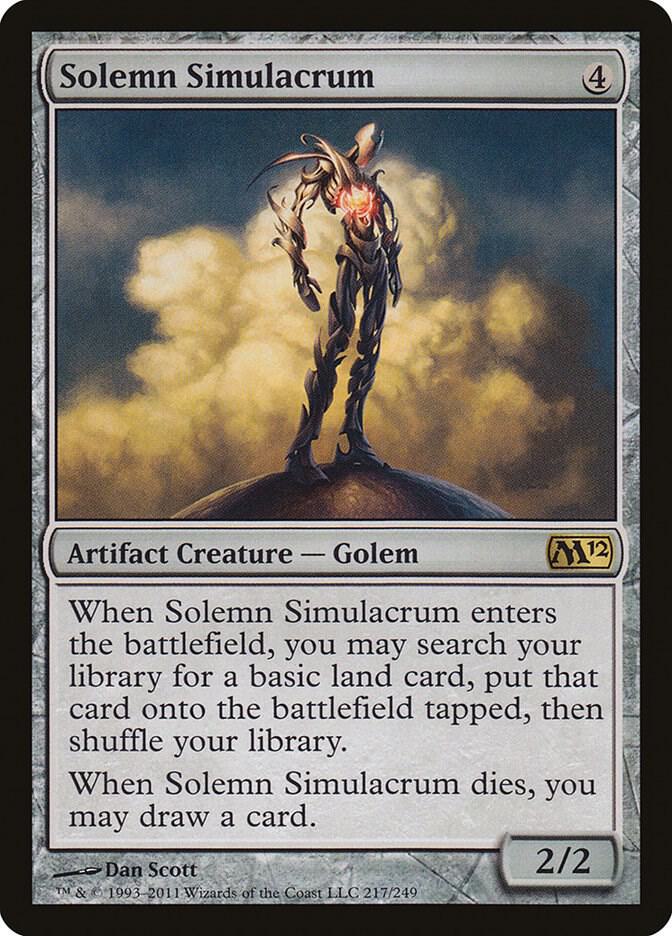 Solemn Simulacrum 217 (Magic 2012 (M12))  - Foil | Good Games Adelaide SA