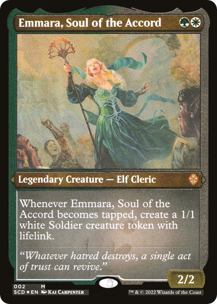 Emmara Soul of the Accord Foil Etched 2 (Starter Commander Decks)  - Foil | Good Games Adelaide SA