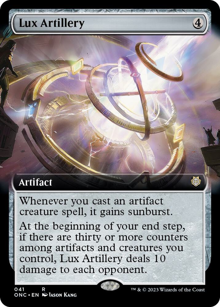 Lux Artillery 41 (Commander: Phyrexia: All Will Be One)  - Extended Art | Good Games Adelaide SA