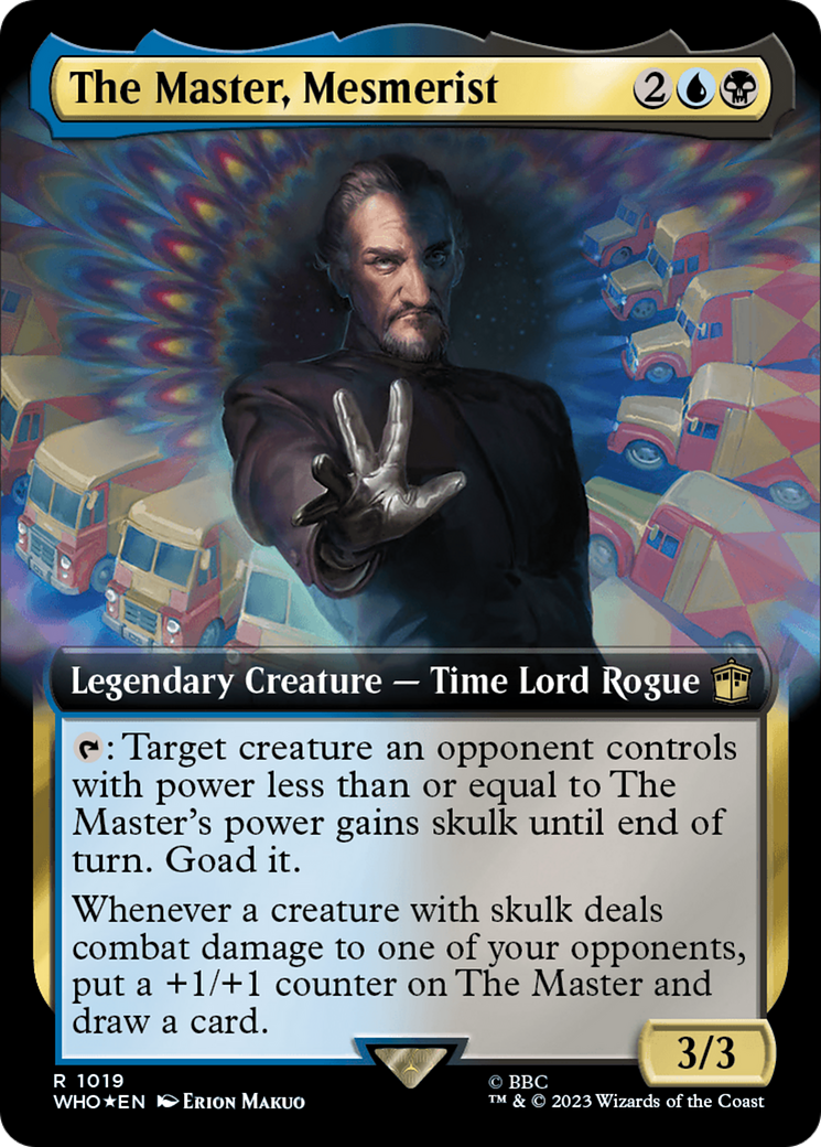 The Master, Mesmerist (Extended Art) (Surge Foil) [Doctor Who] | Good Games Adelaide SA